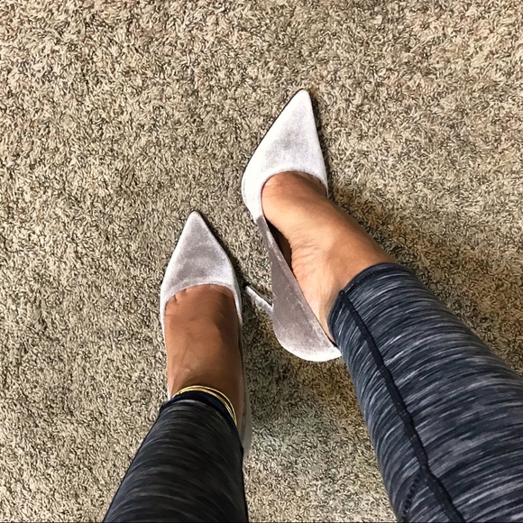 Saks Fifth Avenue Velvet “Karlie” Heels - Picture 4 of 4